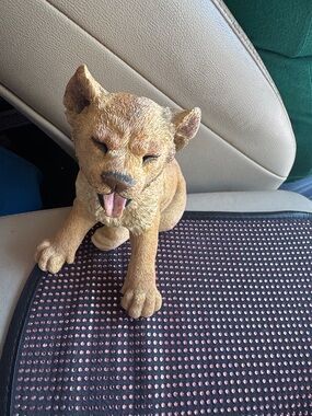 6” Vintage 2001 Brown Lion Cub Figurine Decorative Pet Statue